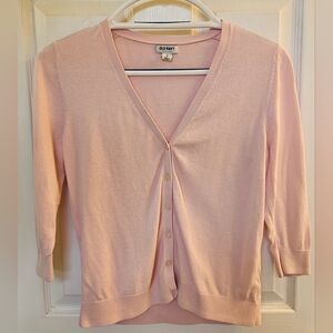 Old Navy size M baby pink button up cardigan